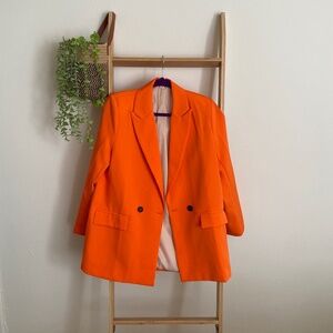 SHEIN Bright Orange Blazer